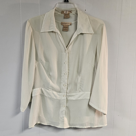 Notations Tops - Notations Minty Two Piece Blouse and Tank Top